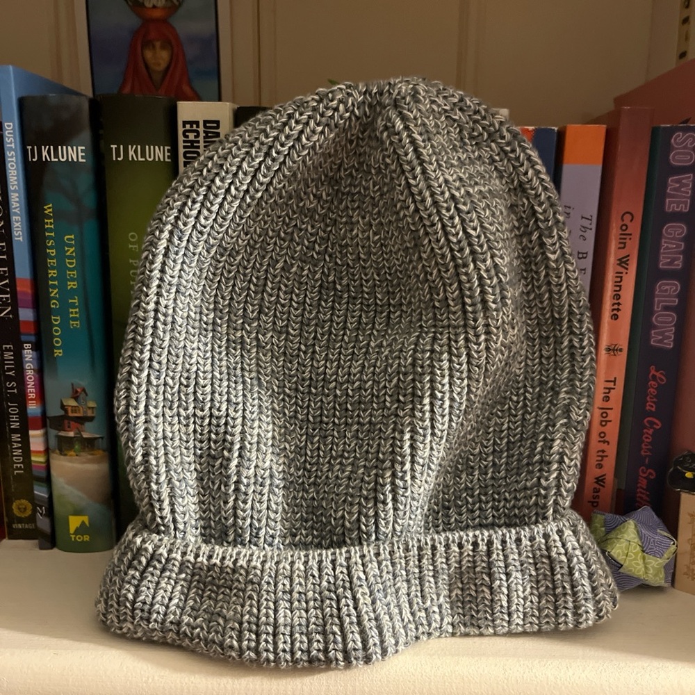 Grey cotton beanie